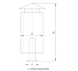 LS-SP型蒸汽排放消聲器